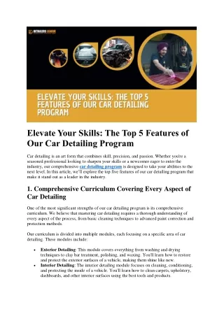 elevate your skills the top 5 features