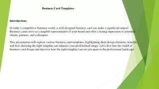 business card templates