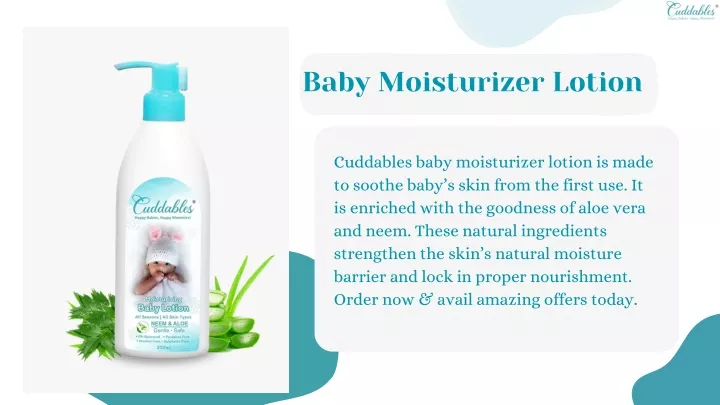 baby moisturizer lotion