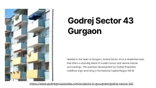 Godrej Sector 43 Gurgaon | Offer Luxury Homes