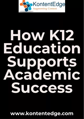 How K12 Education Supports Academic Success
