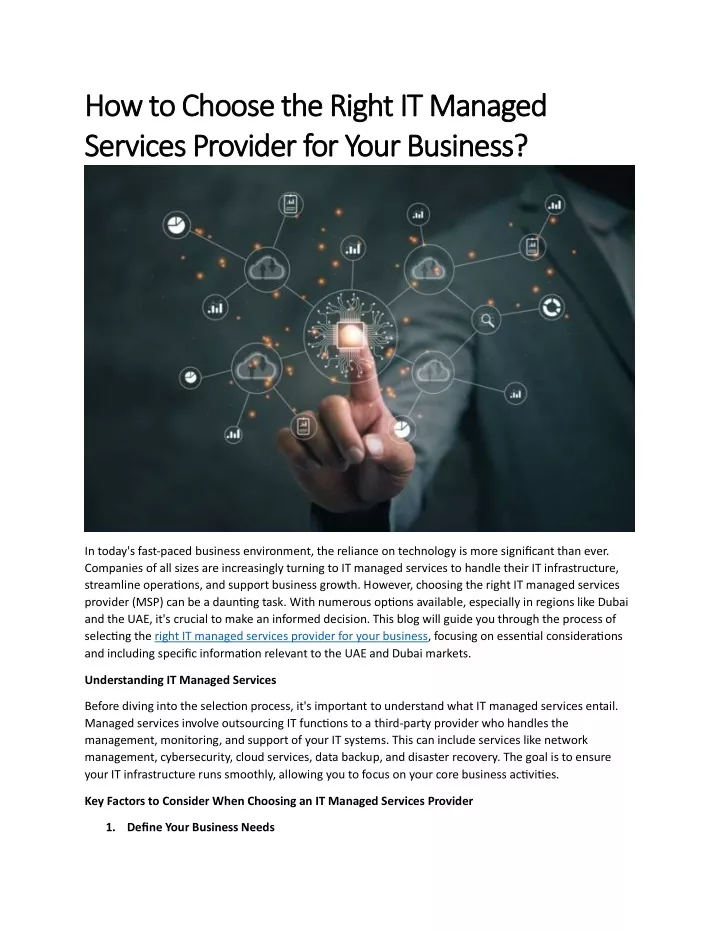 how to choose the right it managed how to choose