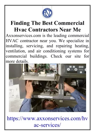 Finding The Best Commercial Hvac Contractors Near Me