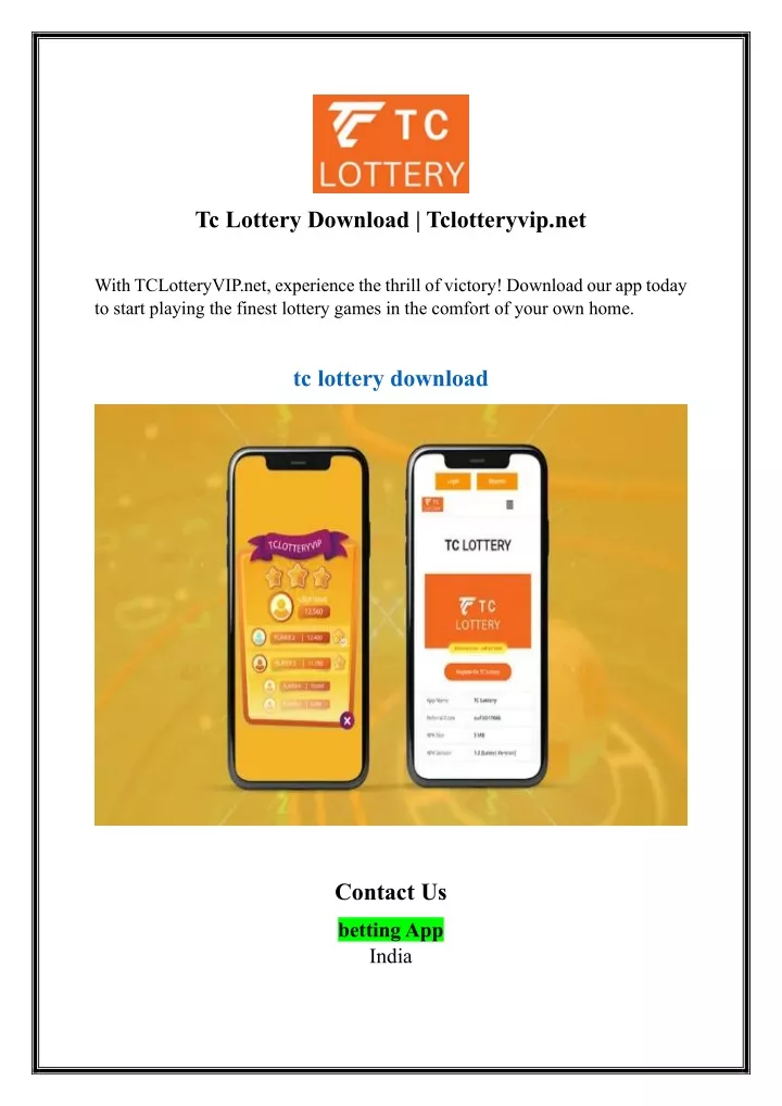 tc lottery download tclotteryvip net