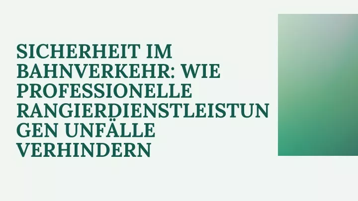 sicherheit im bahnverkehr wie professionelle