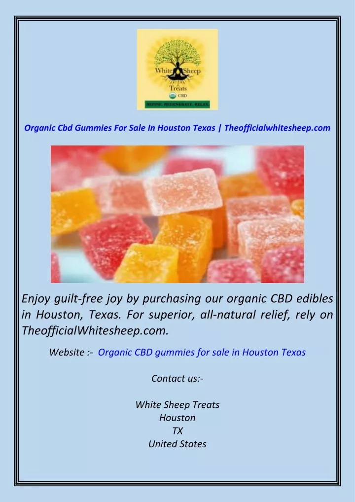 organic cbd gummies for sale in houston texas