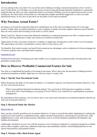 Invest in Real Estate: Discover Profitable Commercial Properties for Sale