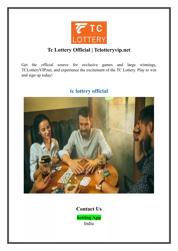 tc lottery official tclotteryvip net