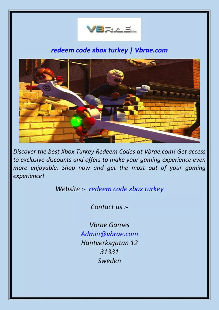 redeem code xbox turkey vbrae com