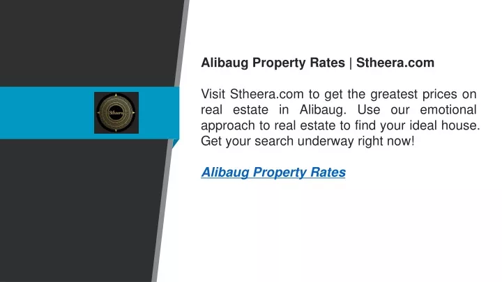 alibaug property rates stheera com visit stheera