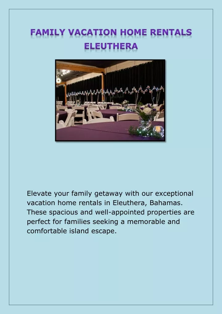 elevate your family getaway with our exceptional