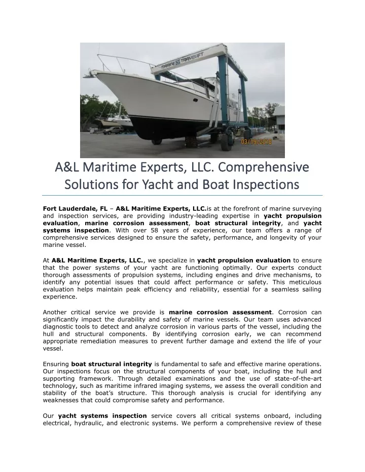 a l maritime experts a l maritime experts