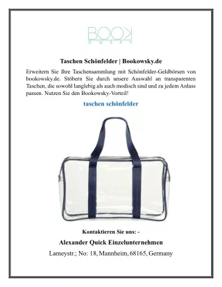 Taschen Schönfelder  Bookowsky.de