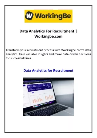 data analytics for recruitment workingbe com