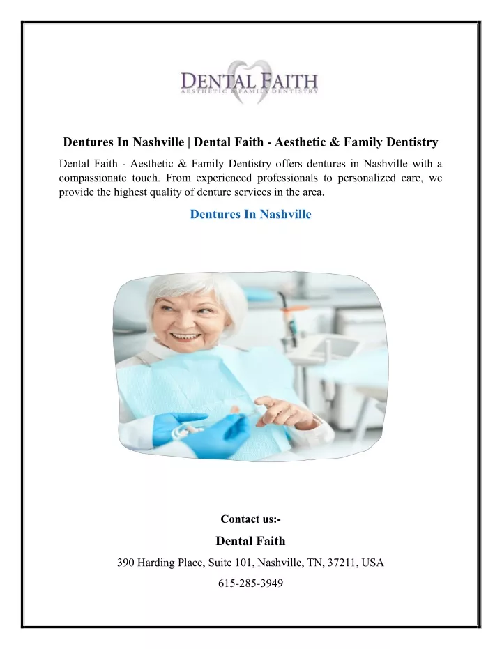 dentures in nashville dental faith aesthetic