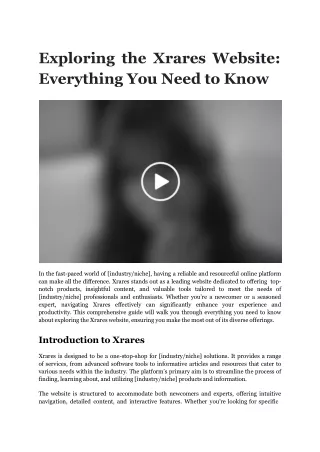 explorin g th e xrare s website everything you need to know