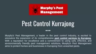 Pest Control Kurrajong