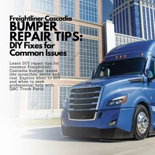 Maintenance Tips for Your Freightliner Cascadia Bumper