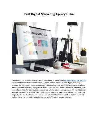 Best Digital Marketing Agency Dubai
