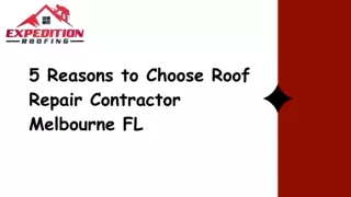 Roof Repair Contractor Melbourne FL