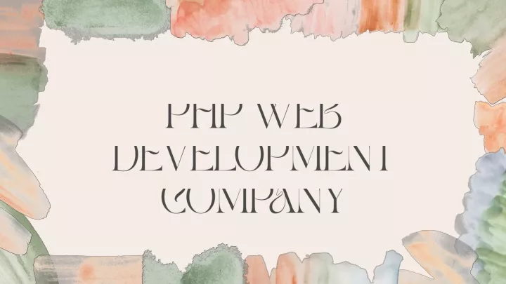 php web development company