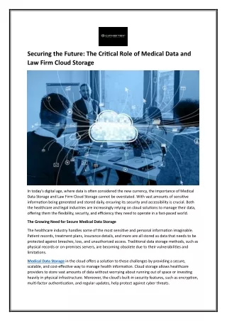 securing the future the critical role of medical