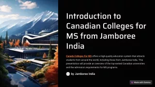 introduction to canadian colleges for ms from