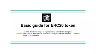 basic guide for erc20 token