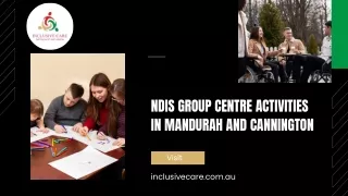 NDIS group centre activities in Mandurah and Cannington