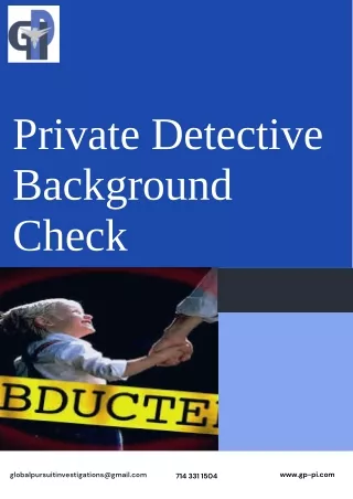 Global Pursuit - Top Private Detective Background Check Services