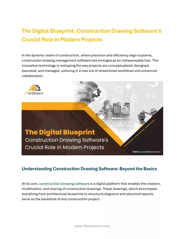 the digital blueprint construction drawing