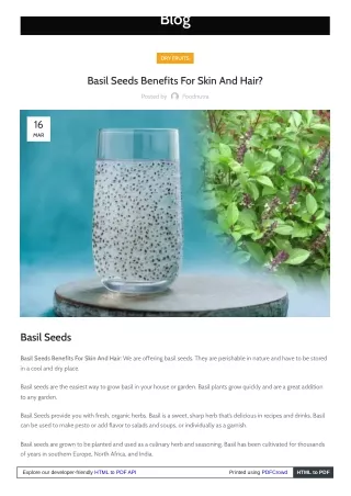 What Are the Benefits of Eating Basil Seeds?