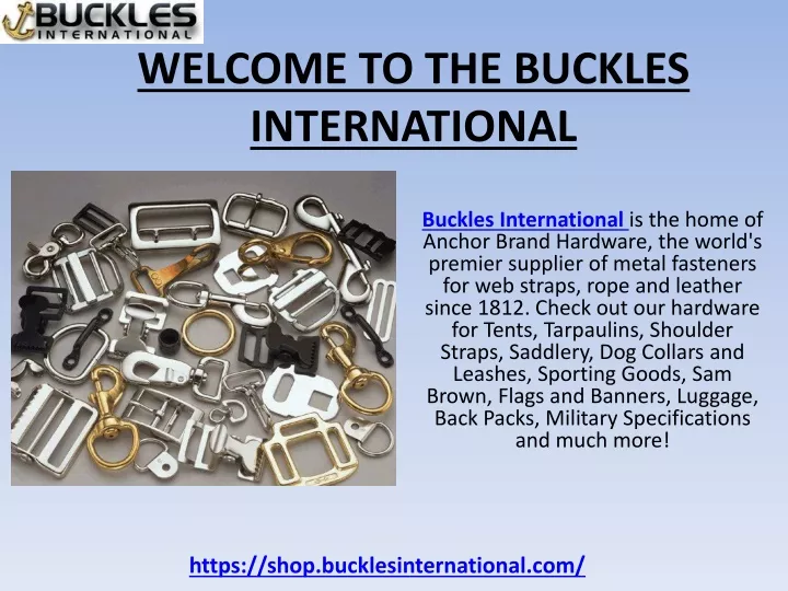 welcome to the buckles international