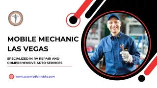 Las Vegas Mobile Mechanic: Expert Auto & RV Service