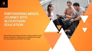 Empowering minds Journey into blockchain education