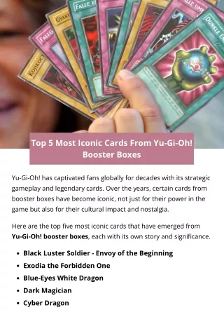 top 5 most iconic cards from yu gi oh booster