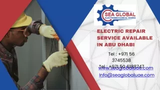 Electrical Repair Service in Abu Dhabi