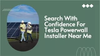 Search With Confidence For Tesla Powerwall Installer Near Me