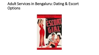 Adult Services in Bengaluru