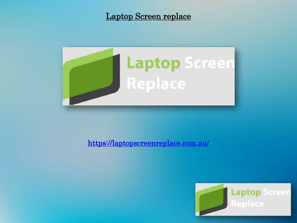 PPT - Fix Laptop Screen PowerPoint Presentation, free download - ID ...