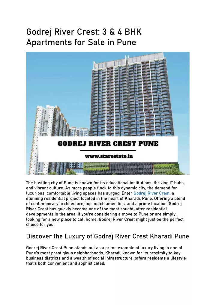 godrej river crest 3 4 bhk apartments for sale