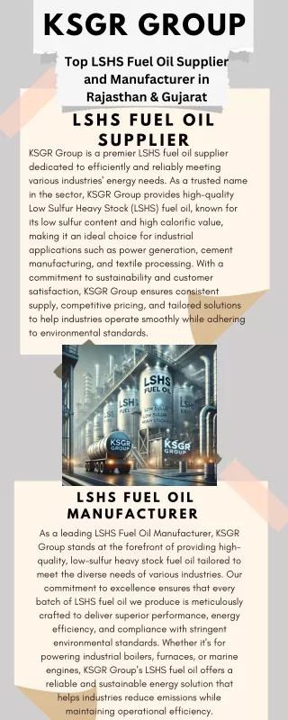 LSHS fuel oil