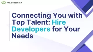 Hire Top Talented Developers