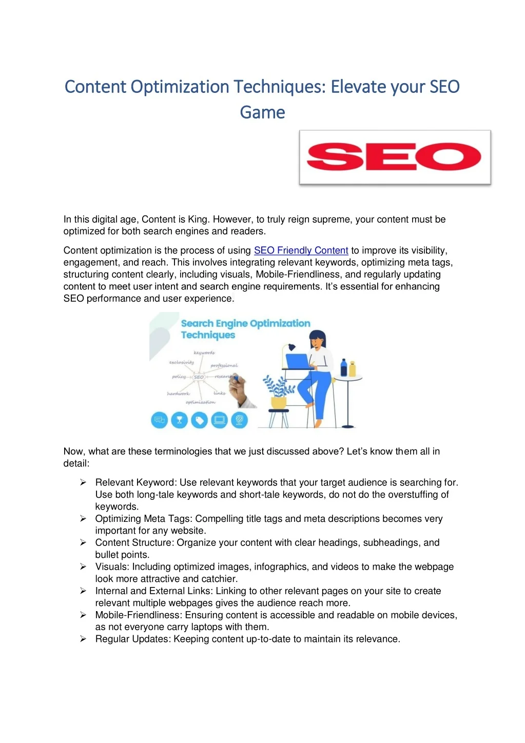 PPT - Content optimization techniques PowerPoint Presentation, free ...