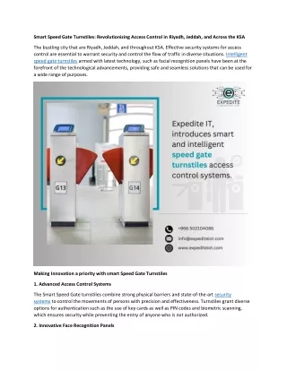 smart speed gate turnstiles revolutionizing