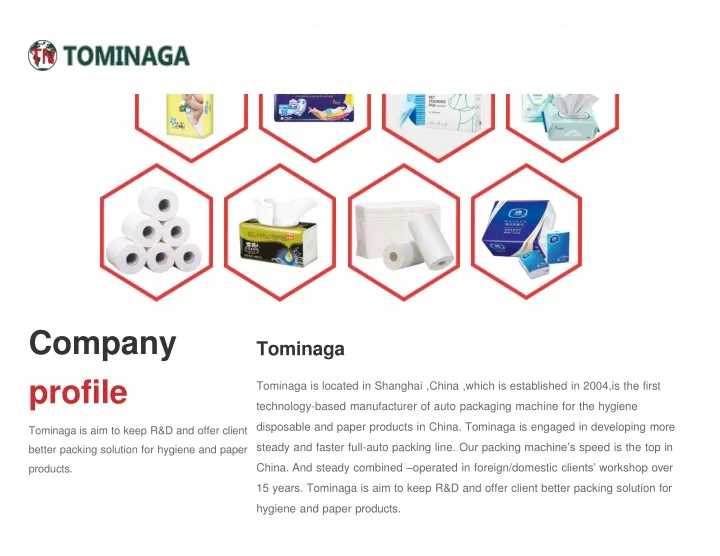 company profile tominaga is aim to keep