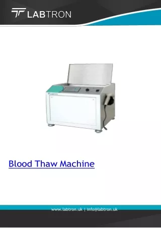 blood thaw machine
