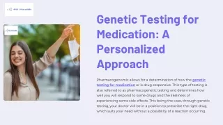 Genetic Testing for Medication A Personalized Approach