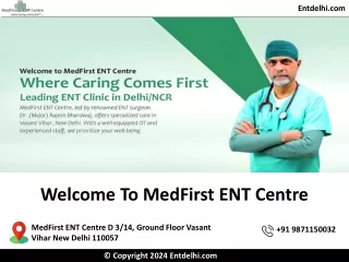 Ent Surgery Consultation In South Delhi