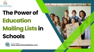 the power of education mailing lists in schools